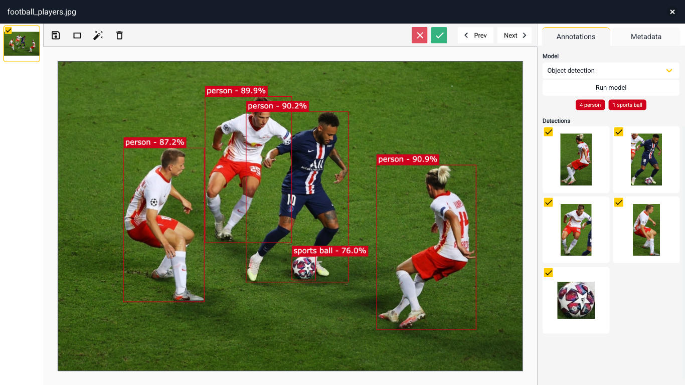 object detection football